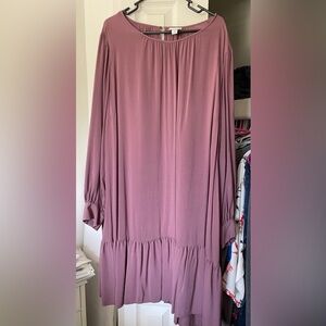 Ava & Viv Long Sleeve Mauve Dress